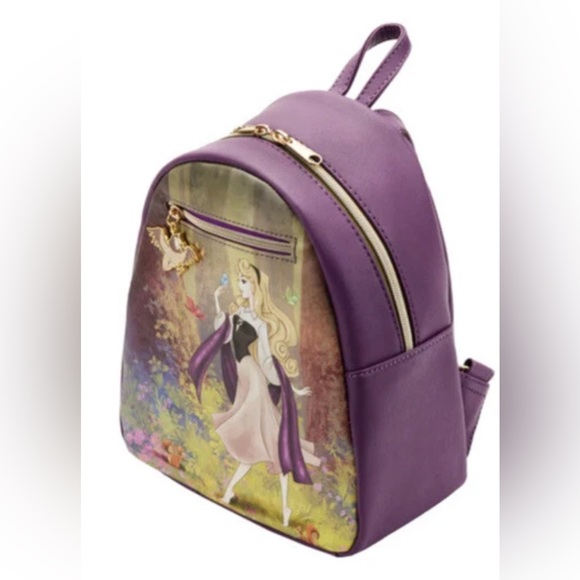 Loungefly Disney Sleeping Beauty Aurora Forest Scene Mini Backpack